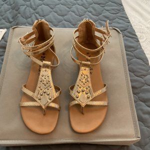 Gladiator Sandals Gold Size 7.5